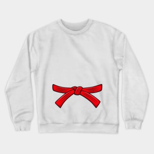 Judo belt red belt Judo, 9th Dan Obi, Jiu-Jitsu, Aikido Crewneck Sweatshirt